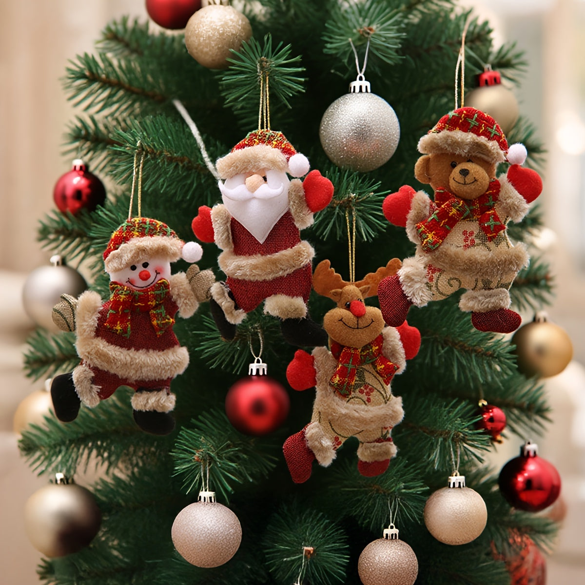 Festive Christmas Tree Ornaments